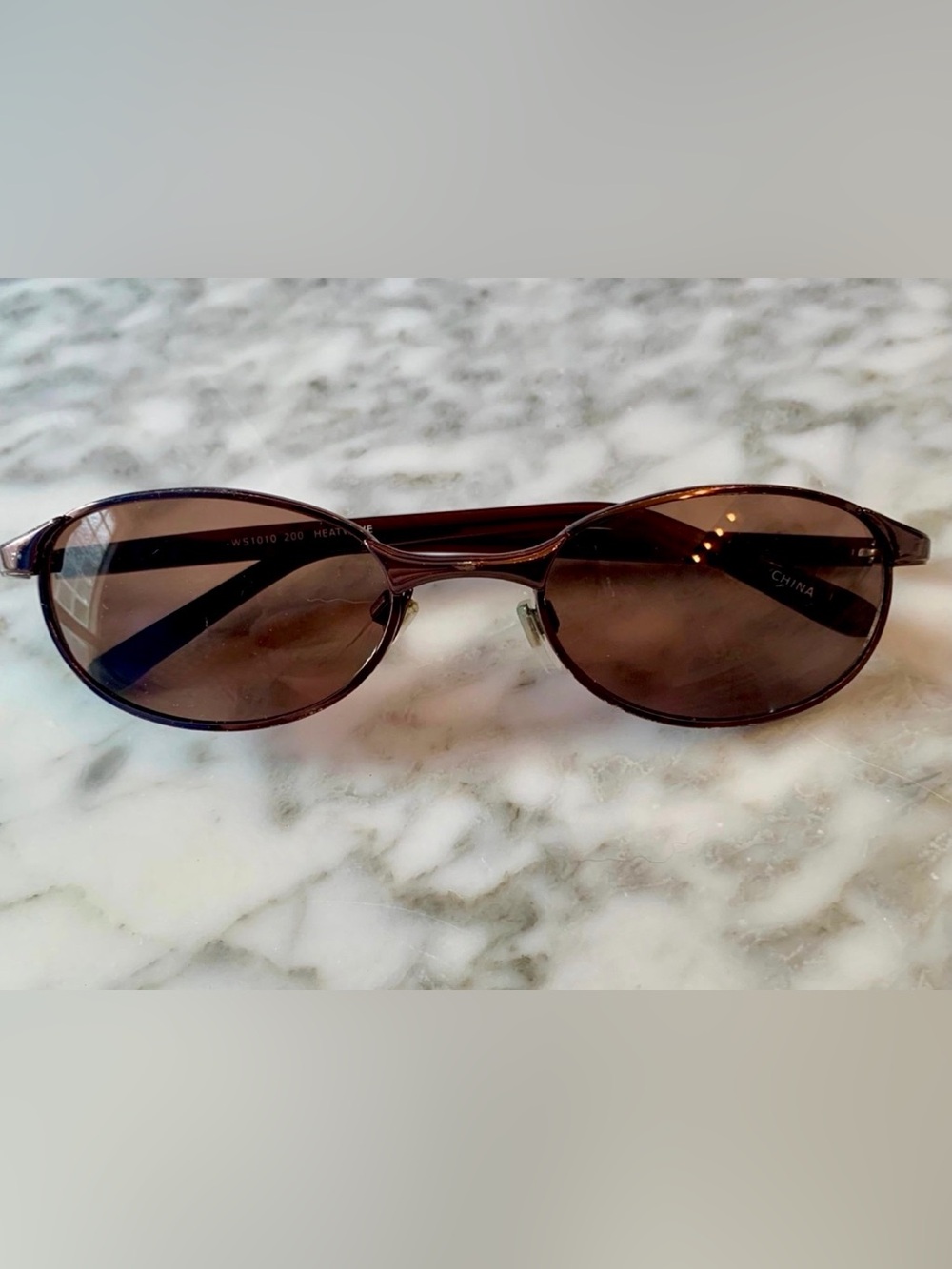 Heatwave Sunglasses WS1010 200 Silver Frame Dark Brwn Lenses Cat No 2
